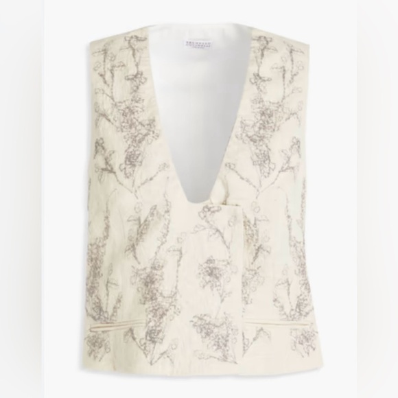 Brunello Cucinelli cotton and linen vest gilet NWT - Picture 1 of 7